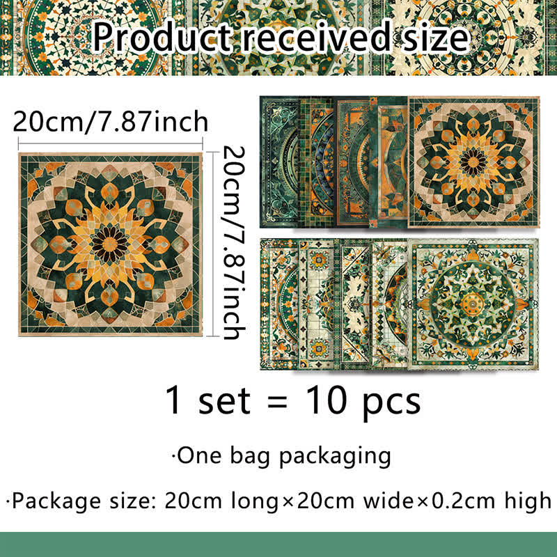 Moroccan Style DIY Peel & Stick Wall Tile Stickers
