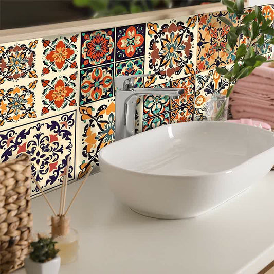 Moroccan Waterproof PVC Wall Tile Stickers