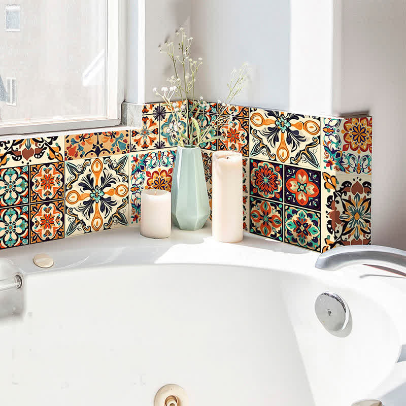 Moroccan Waterproof PVC Wall Tile Stickers