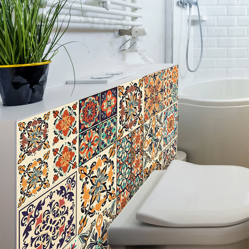 Moroccan Waterproof PVC Wall Tile Stickers