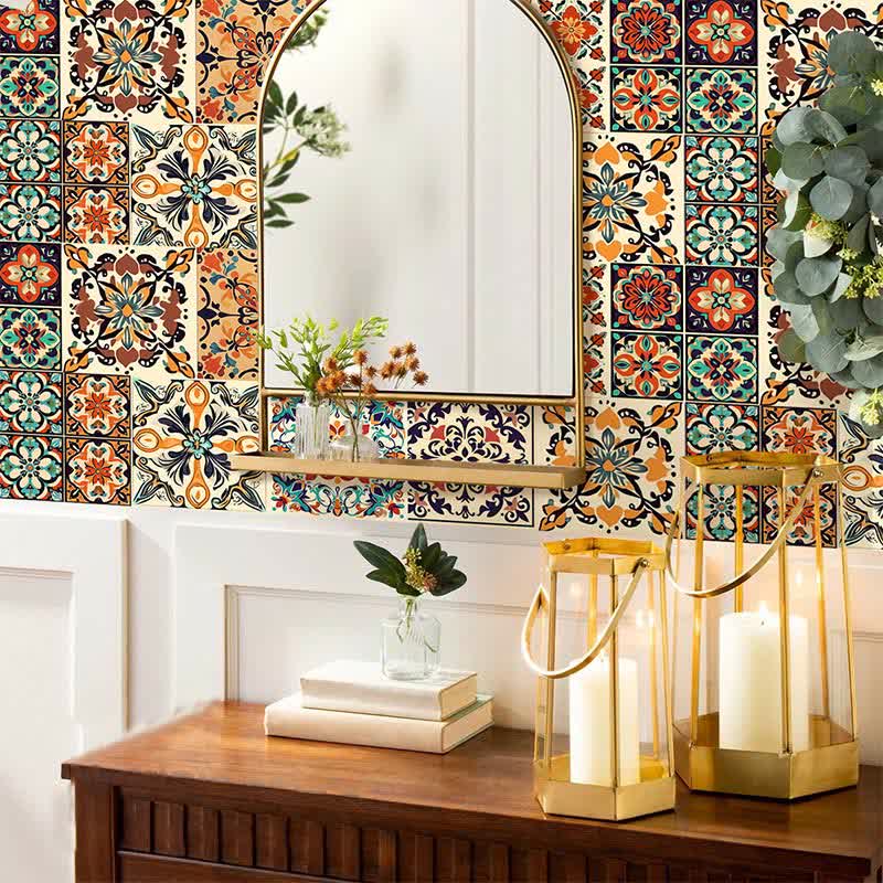 Moroccan Waterproof PVC Wall Tile Stickers