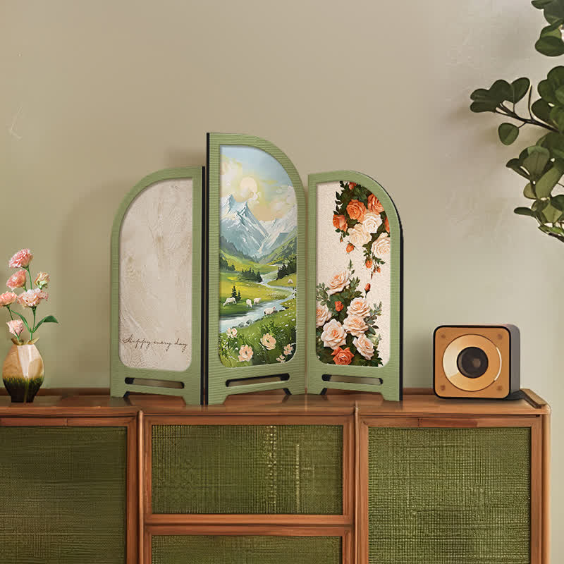 Pastoral Landscape Foldable Desktop Ornament