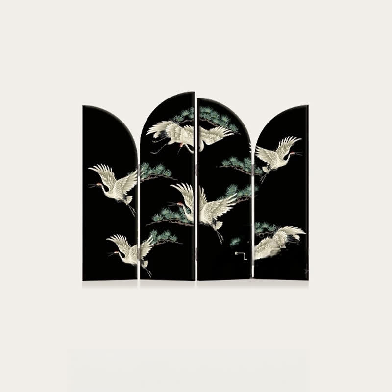 Rural Red-crowned Crane Foldable Desktop Ornament