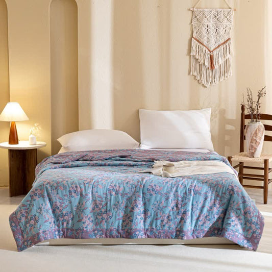 Yarn-dyed Cotton Double Layer Gauze Quilt