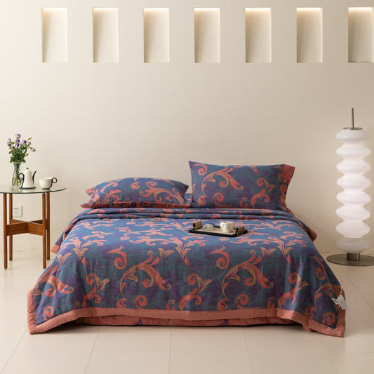 Breathable Cotton Gauze Retro Comfy Bedding