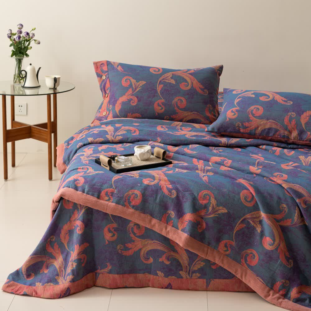 Breathable Cotton Gauze Retro Comfy Bedding
