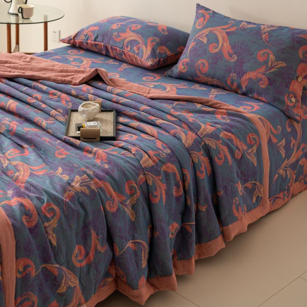 Breathable Cotton Gauze Retro Comfy Bedding
