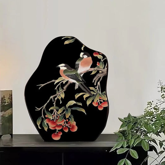 Rural Magpie Desktop Painting Ornament