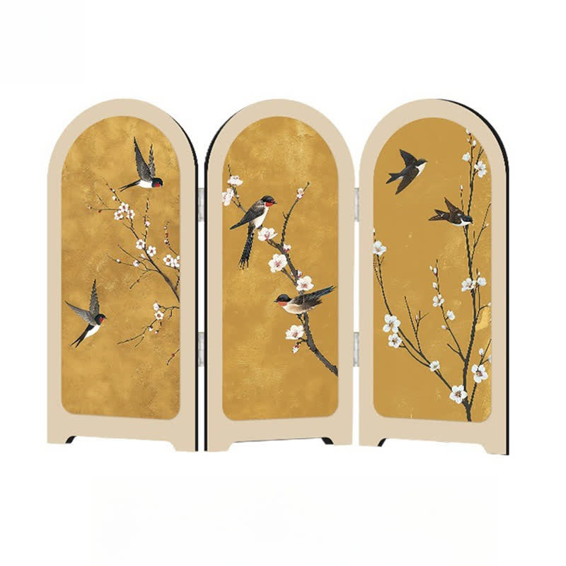 Flying Bird Floral Foldable Home Decor Ornament