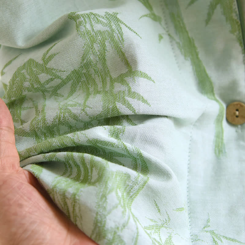 Rural Bamboo Cardigan Pure Cotton Pajama Set