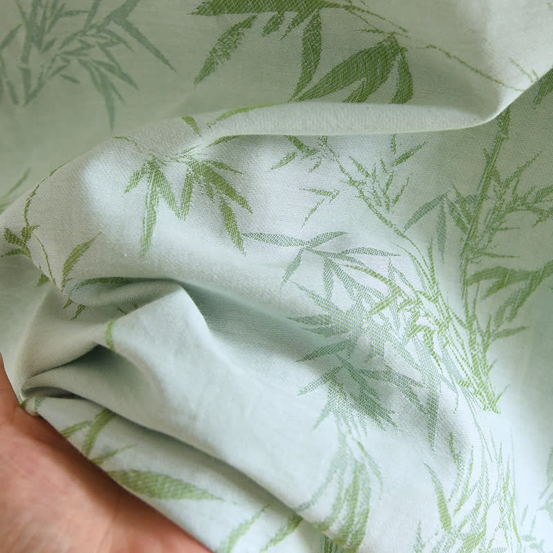 Rural Bamboo Cardigan Pure Cotton Pajama Set