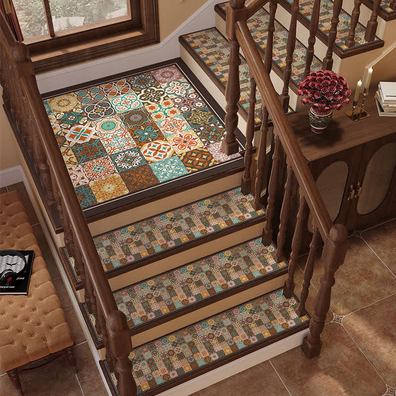 Retro Moroccan Diatom Mud Non-slip Stair Tread