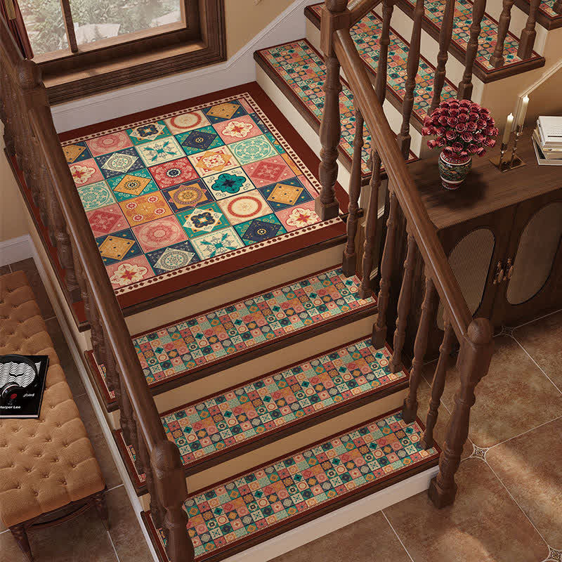 Retro Moroccan Diatom Mud Non-slip Stair Tread