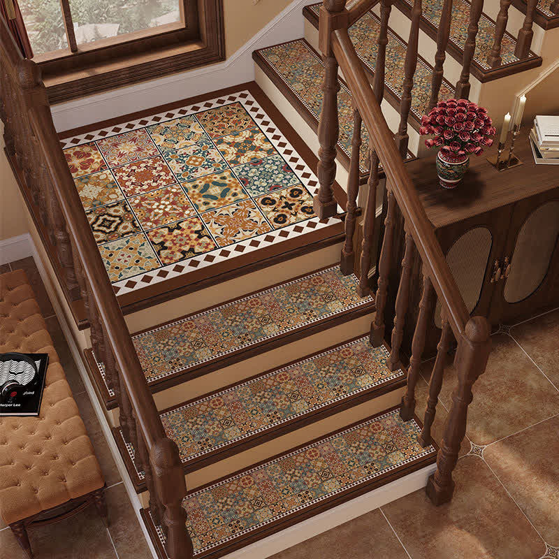 Retro Moroccan Diatom Mud Non-slip Stair Tread
