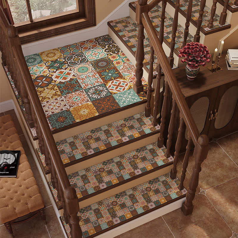 Retro Moroccan Diatom Mud Non-slip Stair Tread