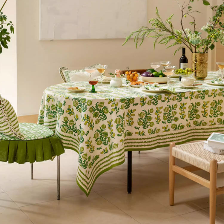 Waterproof Refresh Floral Soft Tablecloth