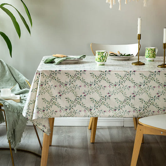 Pastoral Style Waterproof Soft Tablecloth