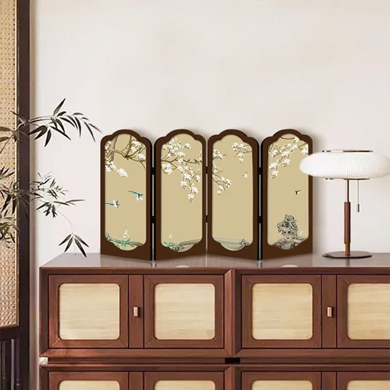 Retro Floral Foldable Desktop Ornament