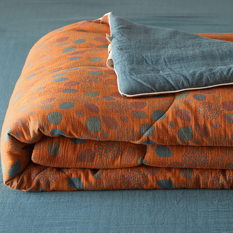 Jacquard Leaf Cotton Gauze Comfy Bedding
