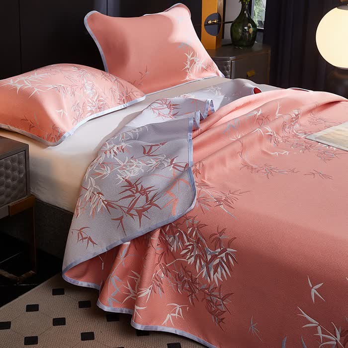 Cooling Reversible Rural Bamboo Coverlet