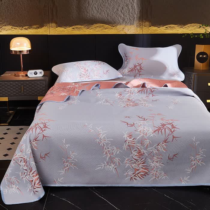 Cooling Reversible Rural Bamboo Coverlet
