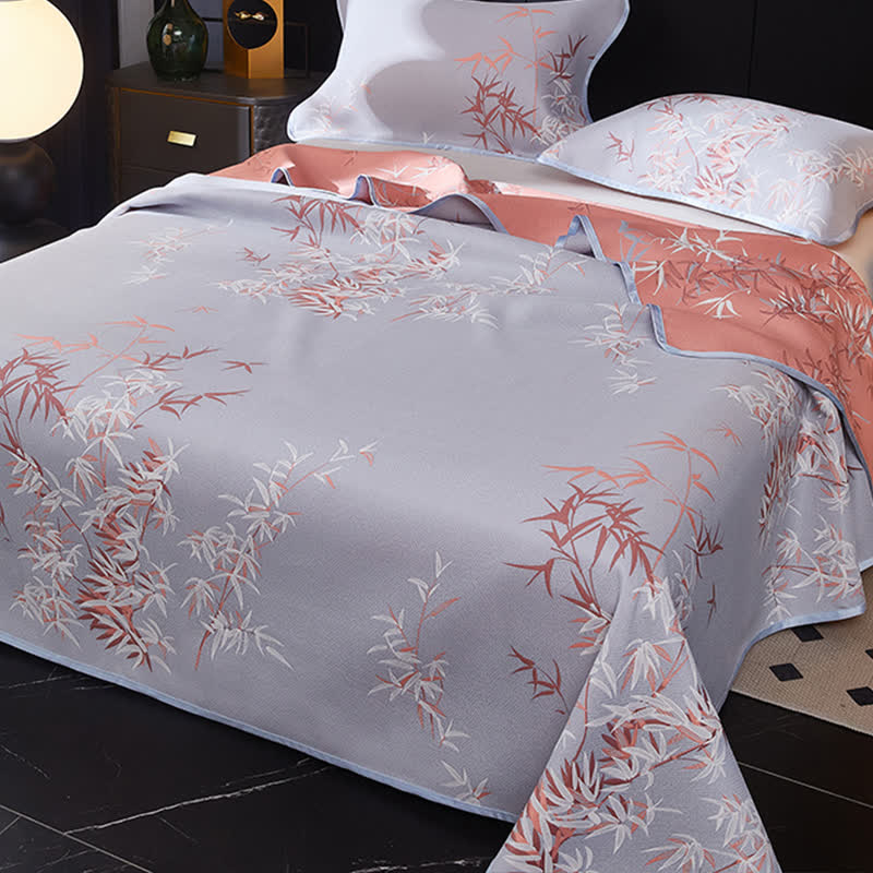 Cooling Reversible Rural Bamboo Coverlet