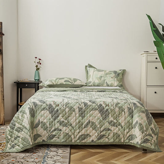 Refresh Leaf Lyocell Fiber Quilted Bedding