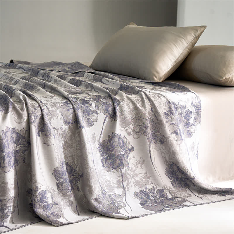 Lyocell Fiber Breathable Floral Soft Quilt