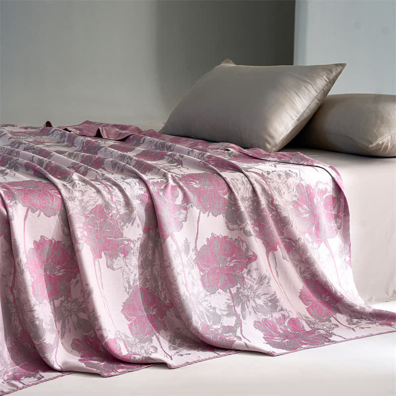 Lyocell Fiber Breathable Floral Soft Quilt