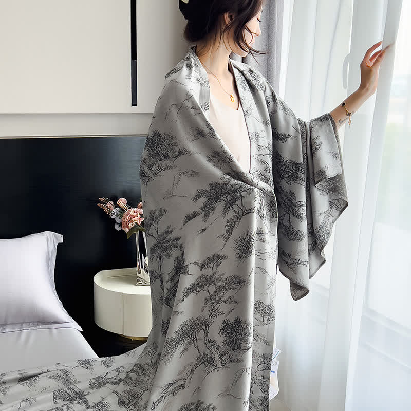 Landscape Bamboo Fiber Breathable Soft Quilt
