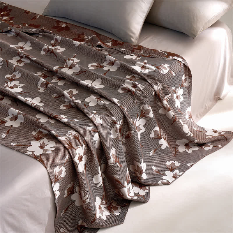 Lyocell Fiber Retro Flower Breathable Quilt