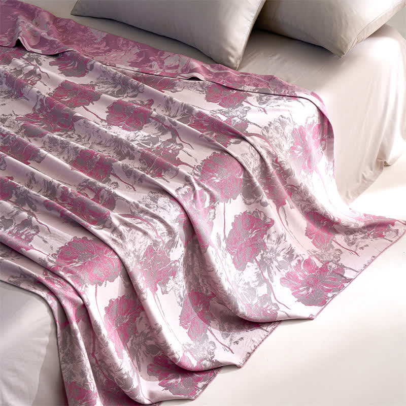 Lyocell Fiber Breathable Floral Soft Quilt
