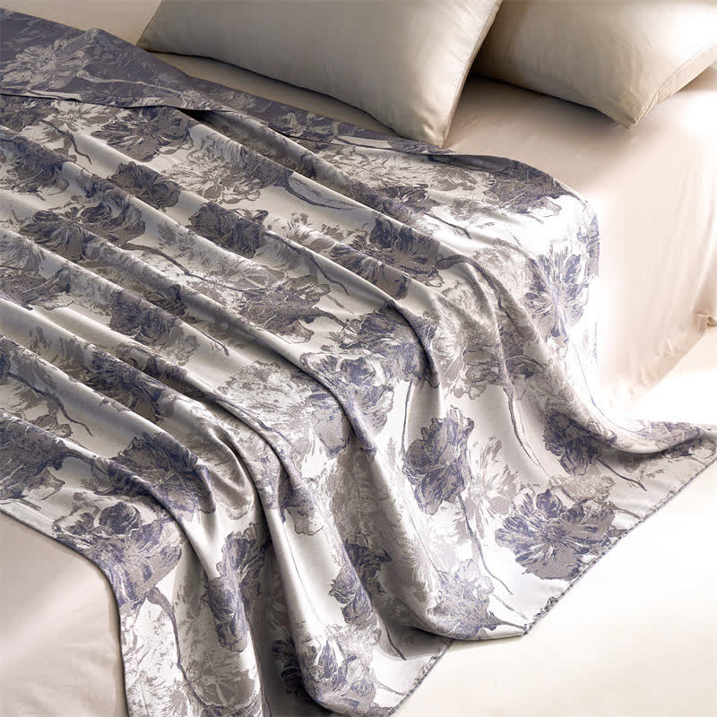 Lyocell Fiber Breathable Floral Soft Quilt