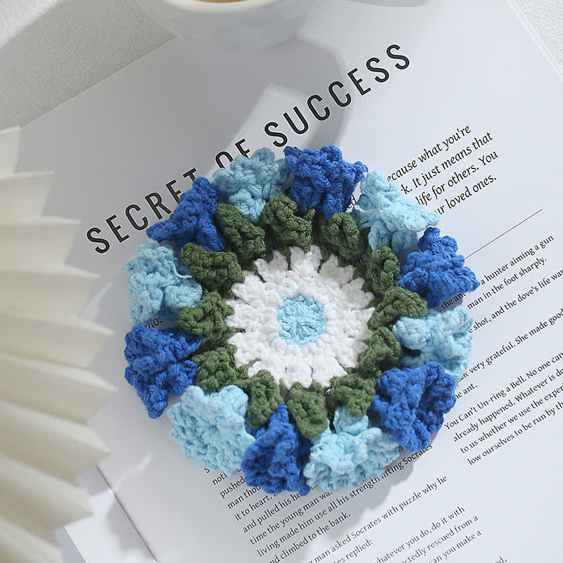 Handmade Lily of the Valley Crochet Coaster