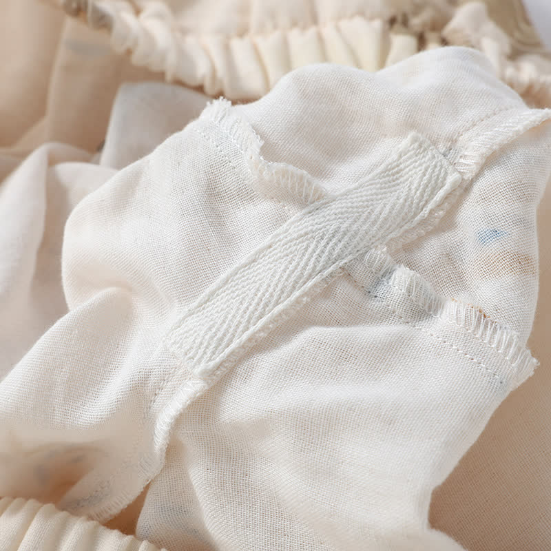 Bamboo Cotton Gauze Long Sleeve Loungewear Set