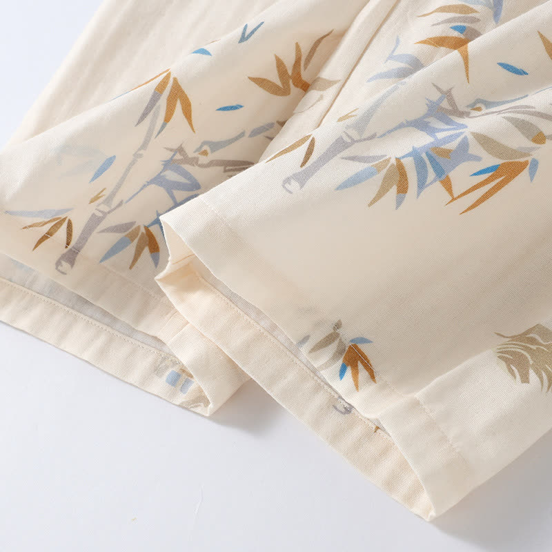 Bamboo Cotton Gauze Long Sleeve Loungewear Set