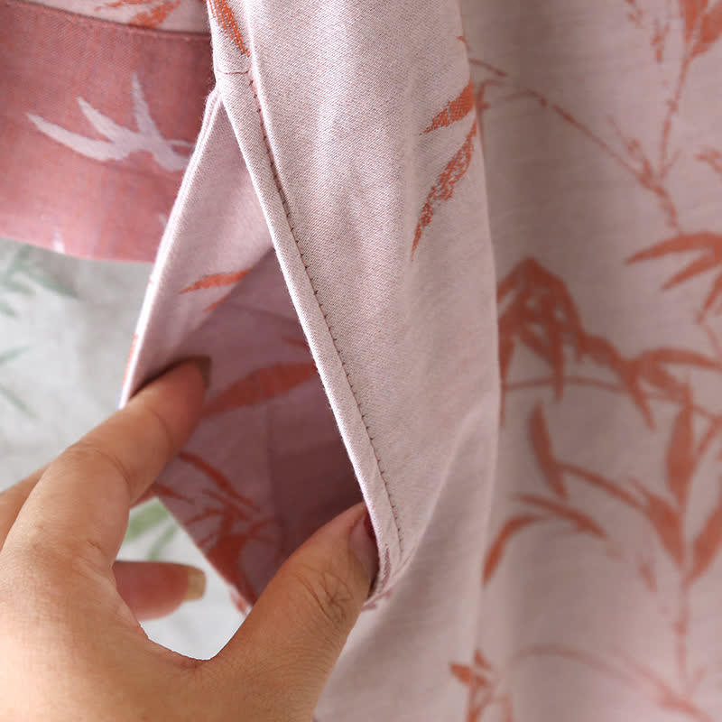 Vintage Jacquard Bamboo Cotton Gauze Nightgown