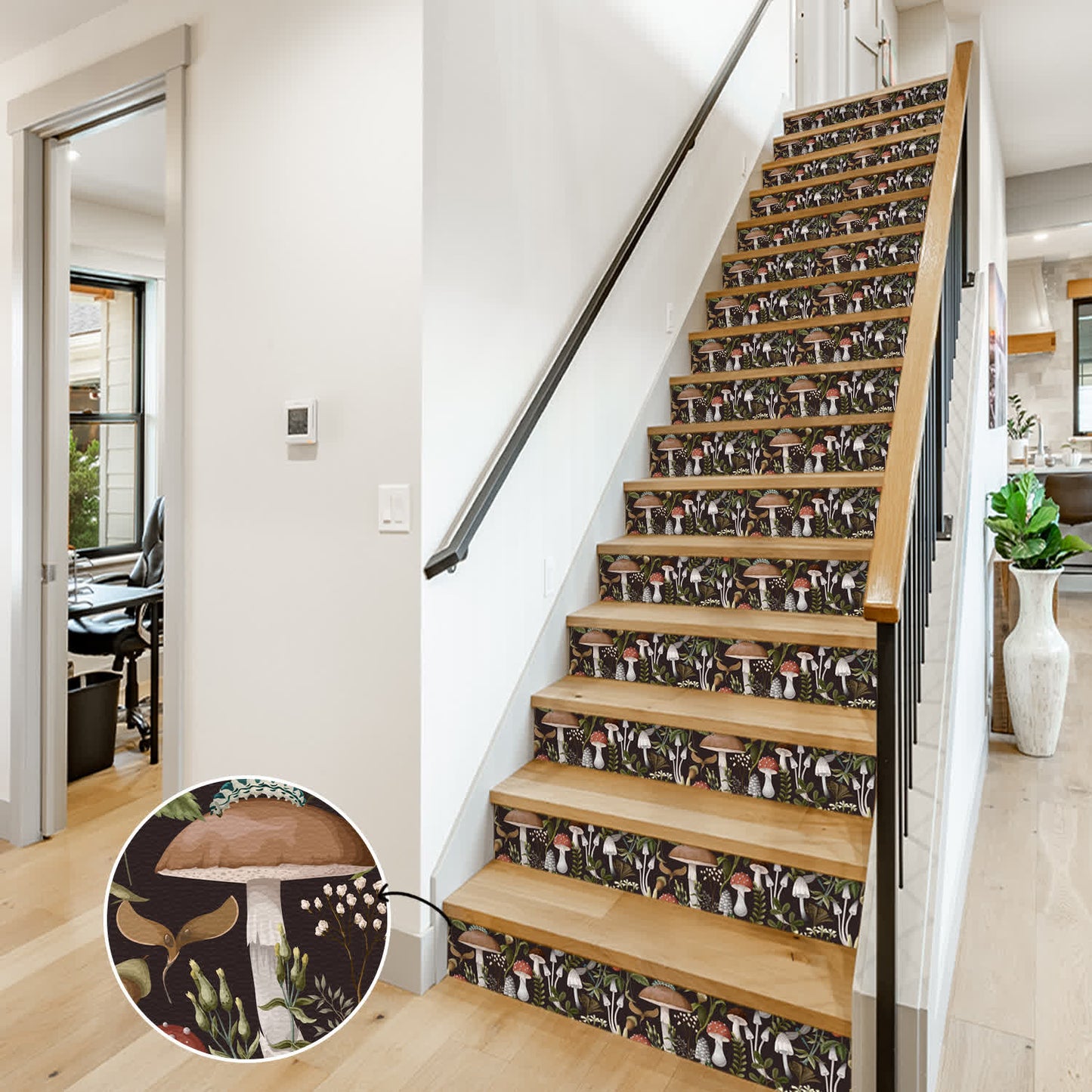 Mushroom Removable Decorative Stair Stickers