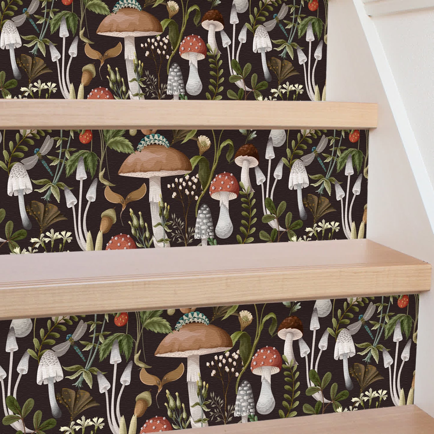 Mushroom Removable Decorative Stair Stickers