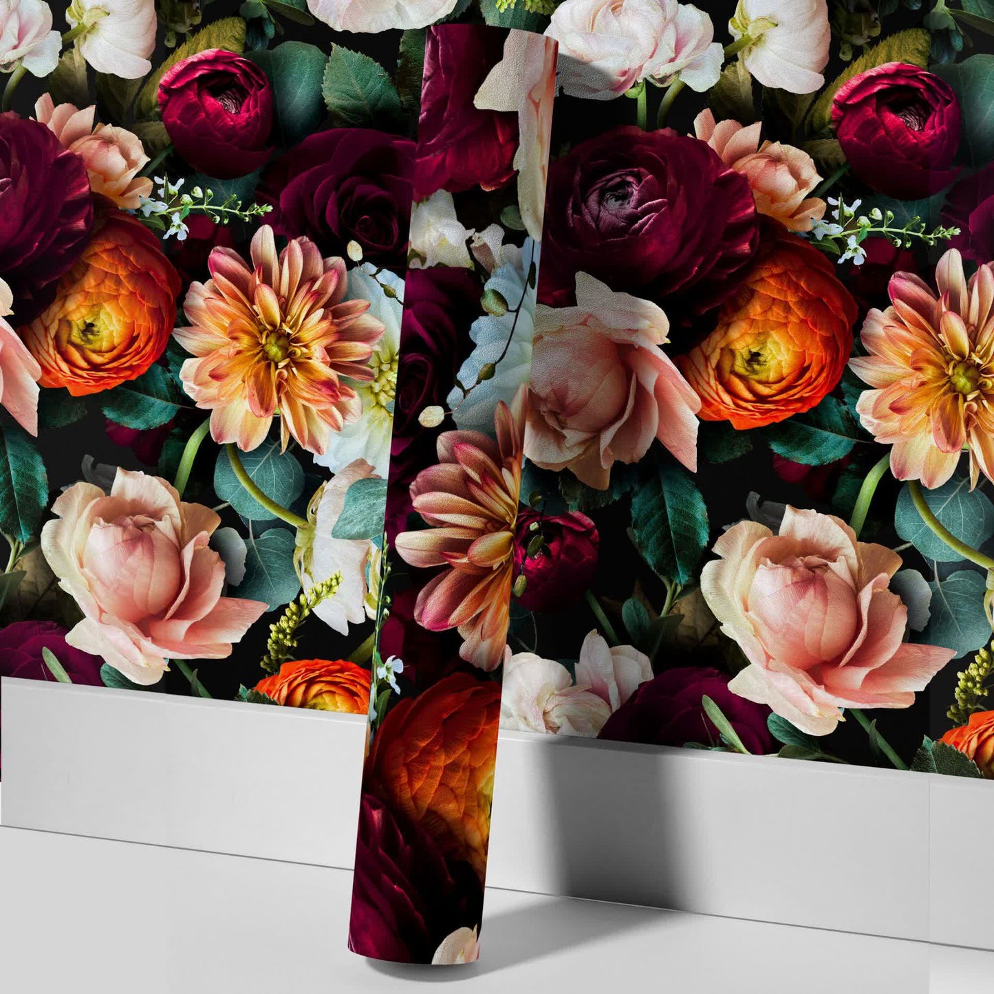 Removable DIY Blooming Flower Decorative Wallpaper