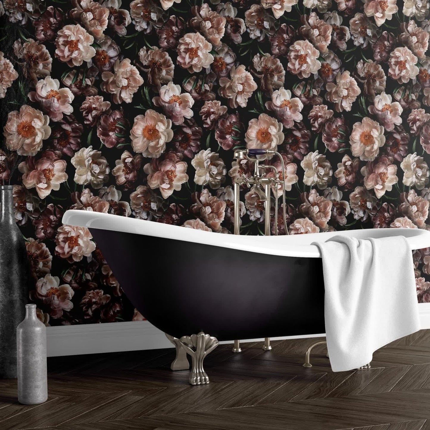 Removable DIY Blooming Flower Decorative Wallpaper