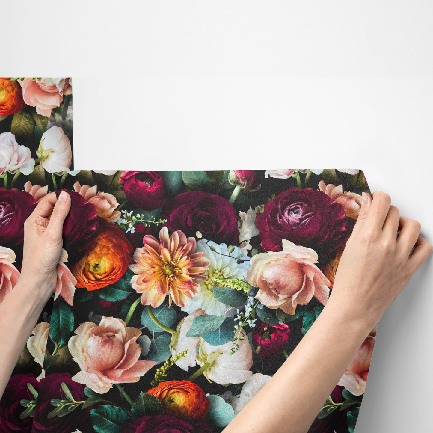 Removable DIY Blooming Flower Decorative Wallpaper