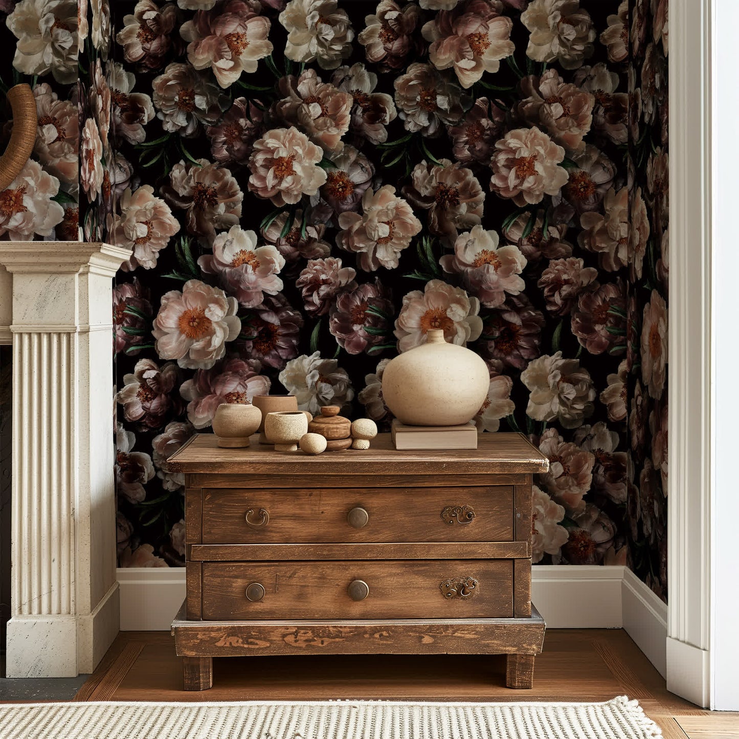 Removable DIY Blooming Flower Decorative Wallpaper