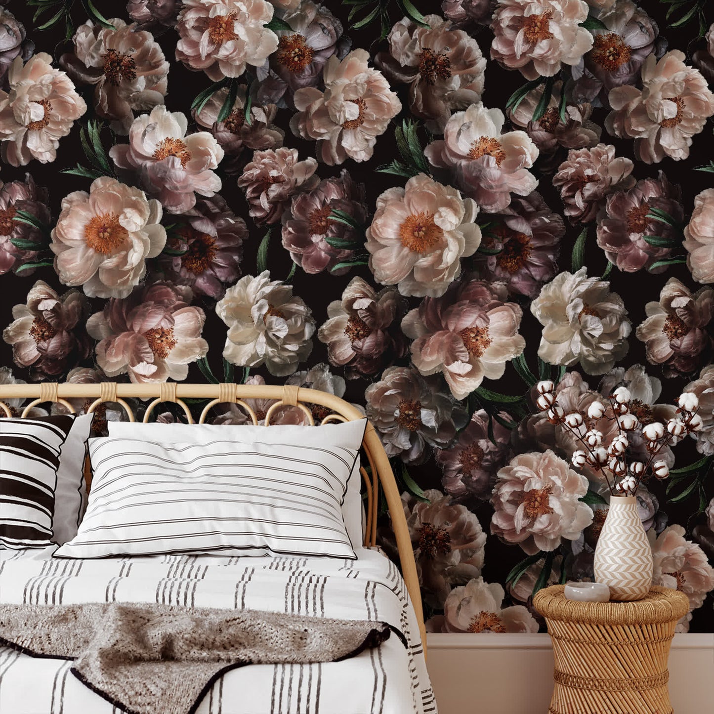 Removable DIY Blooming Flower Decorative Wallpaper
