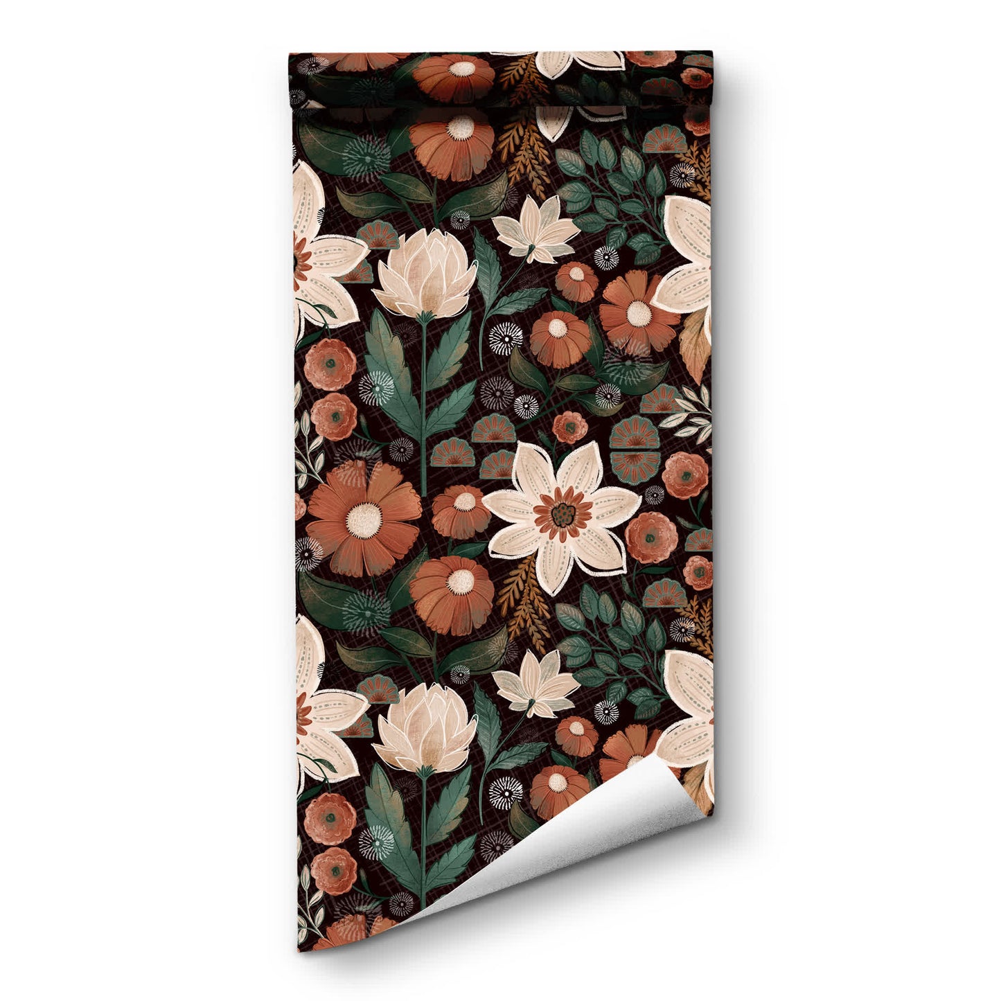 Removable DIY Boho Floral Decorative Wallpaper