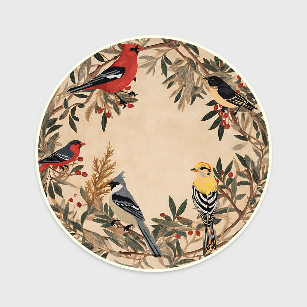 Round-shaped Rural Anti-slip Indoor Outdoor Rug