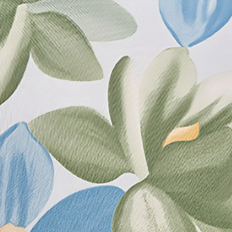 Rustic Style Floral Cotton Coverlet