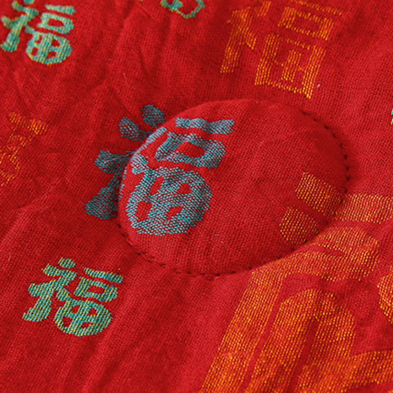 Retro Auspicious Reversible Summer Cotton Quilt