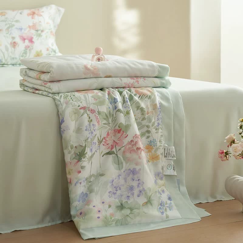 Pastoral Floral Soft Summer Bedding Set(4pcs)