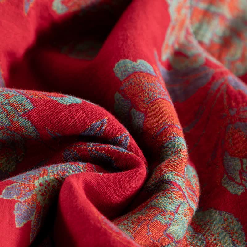 Retro Floral Double-layer Cotton Summer Quilt